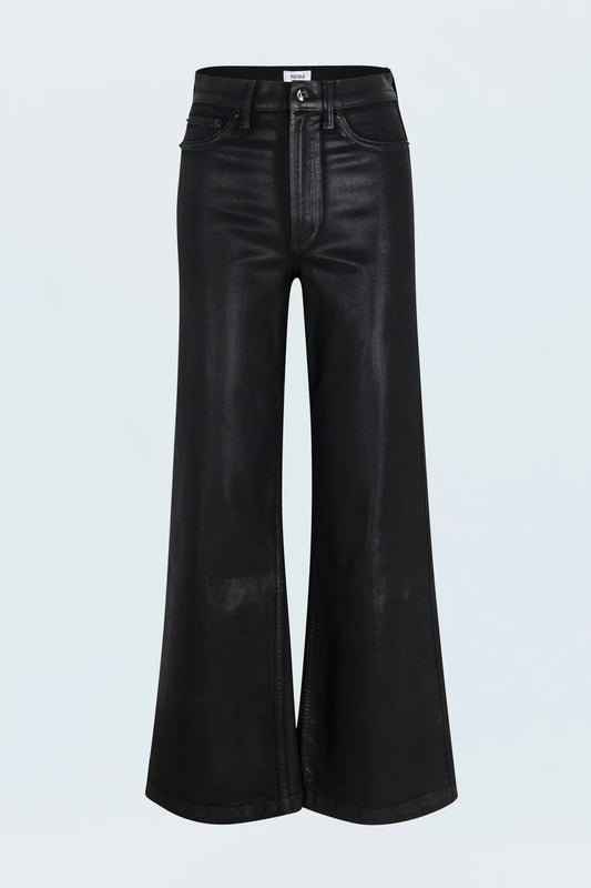 Lana High Rise Ultra Wide Jean - Coated Noir