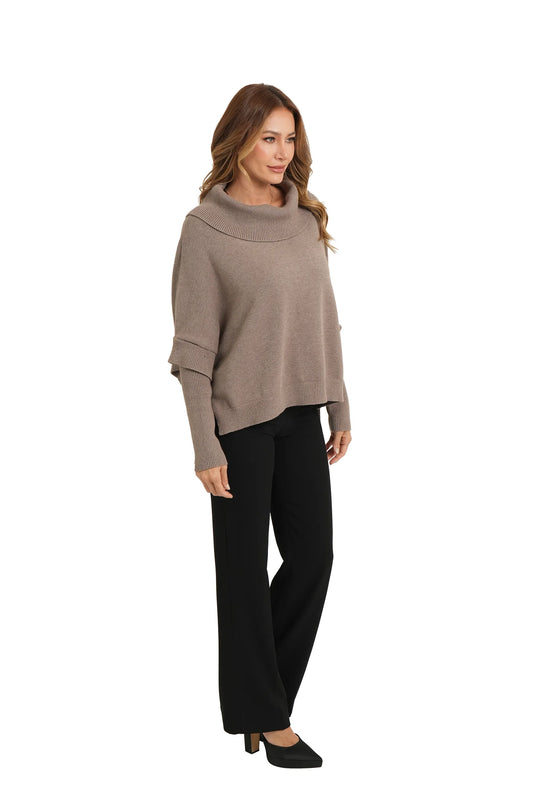 Draped Sweater in Oatmeal