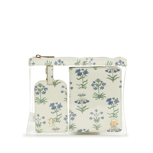 Luxe Saffiano 3 Piece Travel Set - Provence - Trvl Design