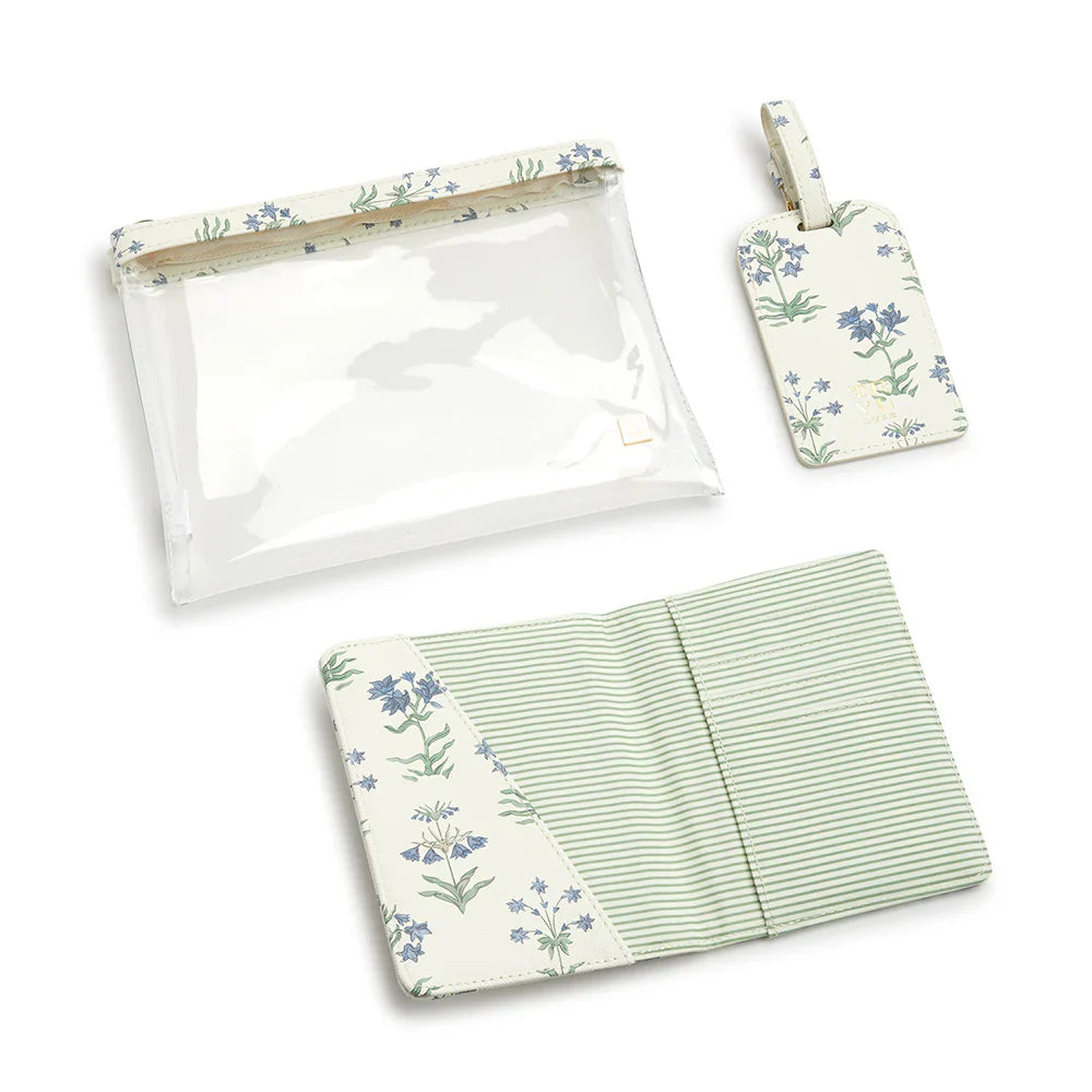 Luxe Saffiano 3 Piece Travel Set - Provence - Trvl Design