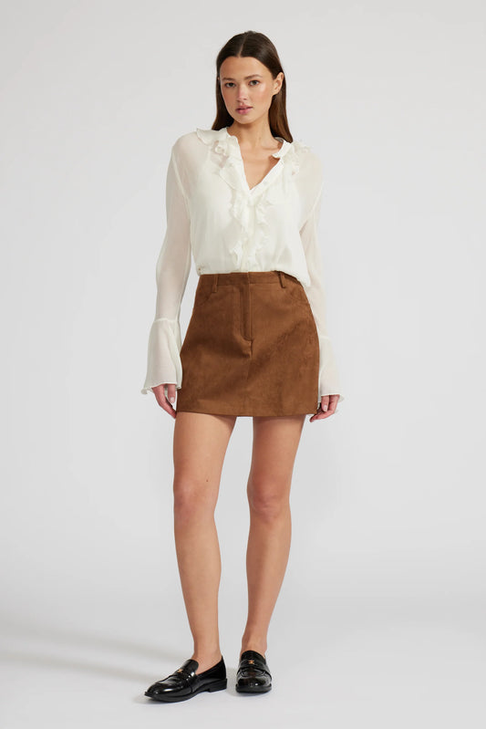 Darry Mini Skirt in Toffee