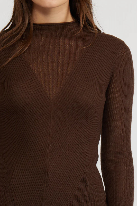 Martin Knit Top In Expresso