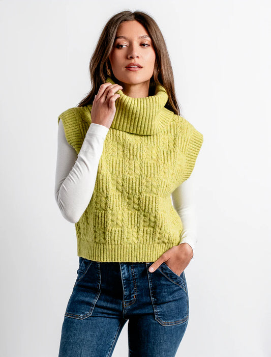 Marlene Top Retro Lime