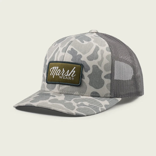 Script Trucker Hat - Stone Mallard Camo
