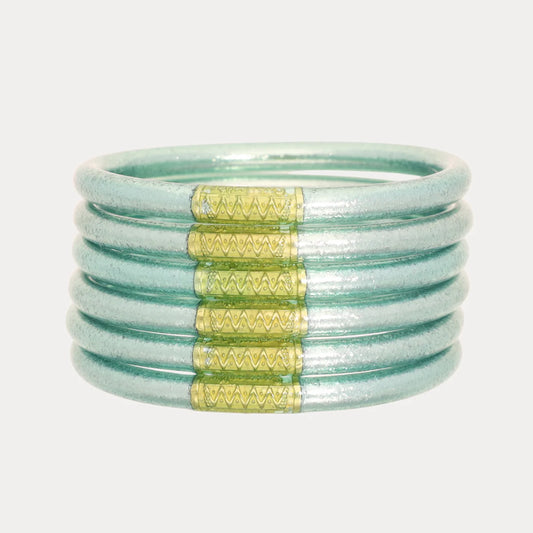 Mint All Weather Bangles® (Set of 6) - Serenity Prayer