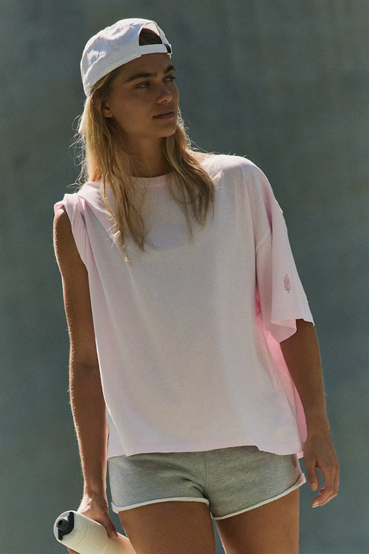 Tackle Tee in Powder Pink