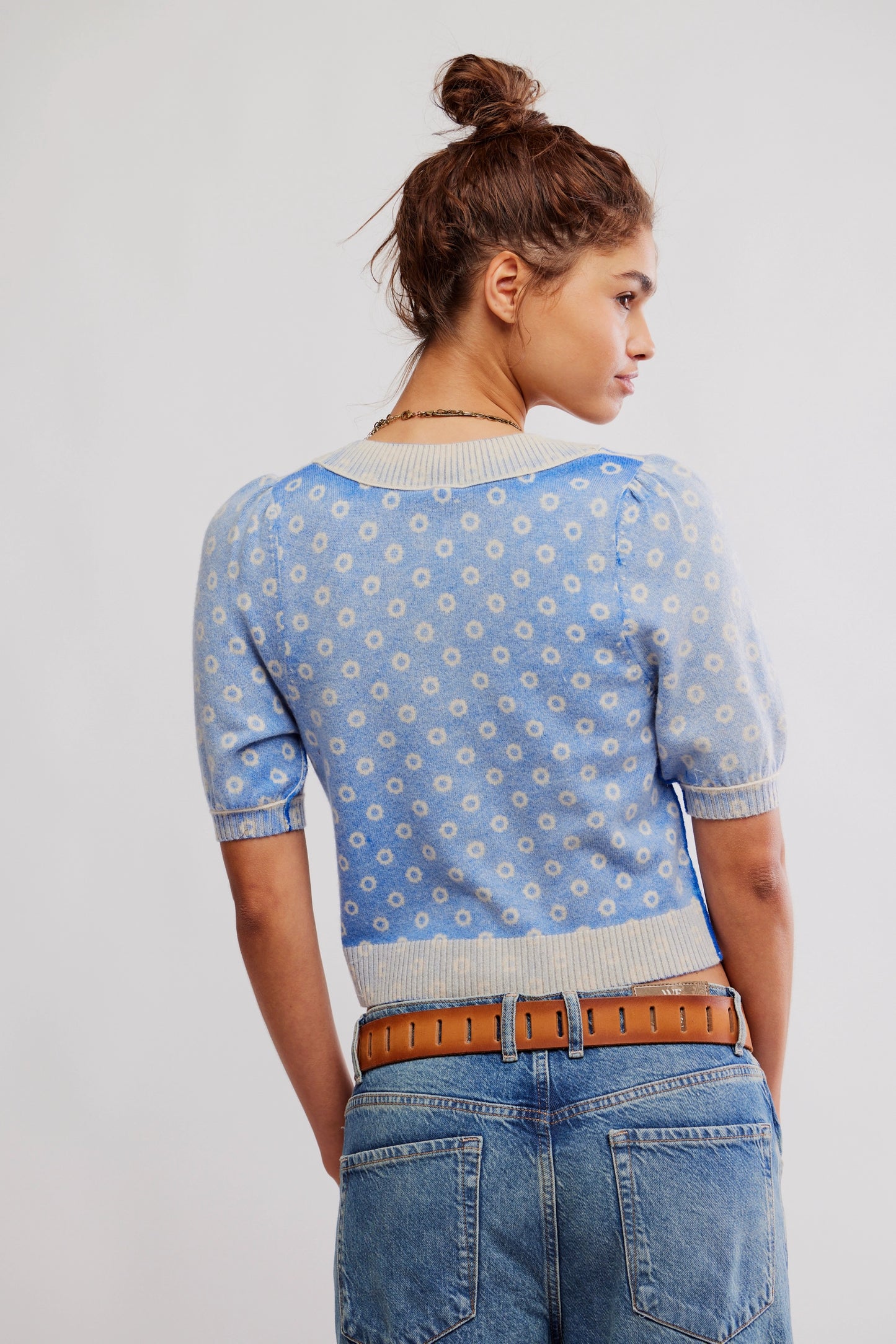 Isla Cobalt Pattern Cardi