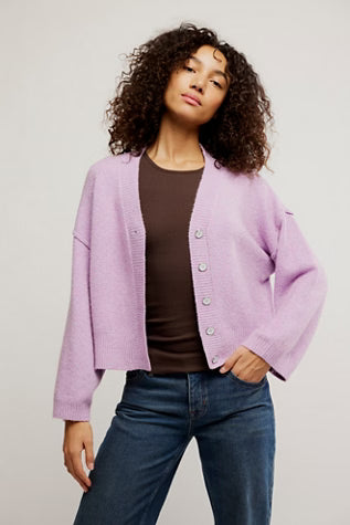 COOL OF THE NIGHT CARDI LILAC