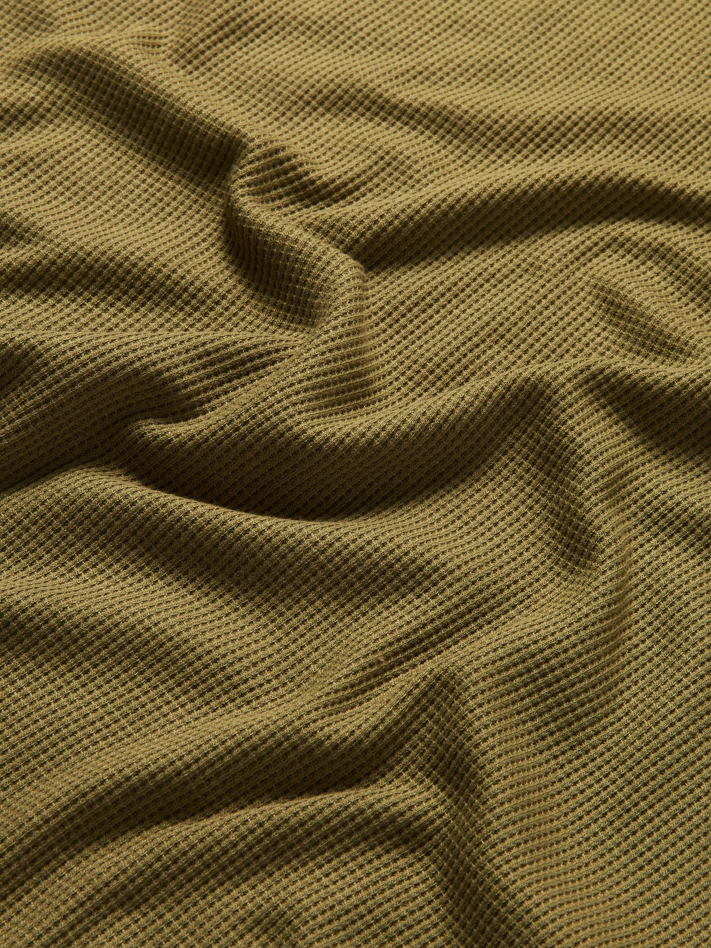 Mens Waffle Henley Cordgrass