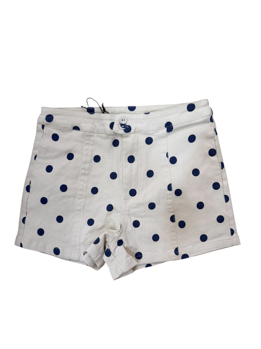 Cream Blue Dot Shorts