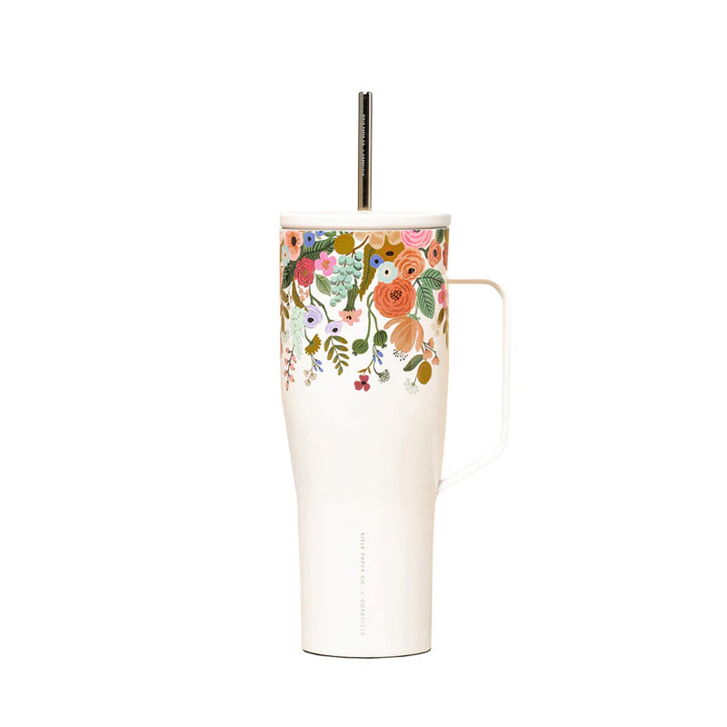 Rifle Paper Garden Party Cream Cold Cup XL