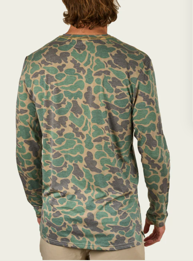 Buxton Hagood LS Green Mallard Camo