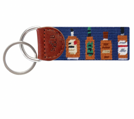 Bourbon Bottles Key Fob