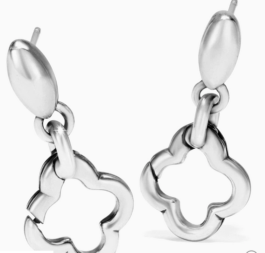 Amulet Post Earrings in Silver