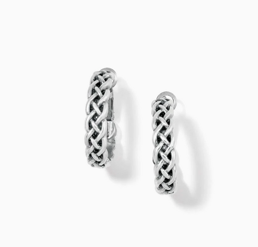 Interlok Braid Small Hoop Earrings