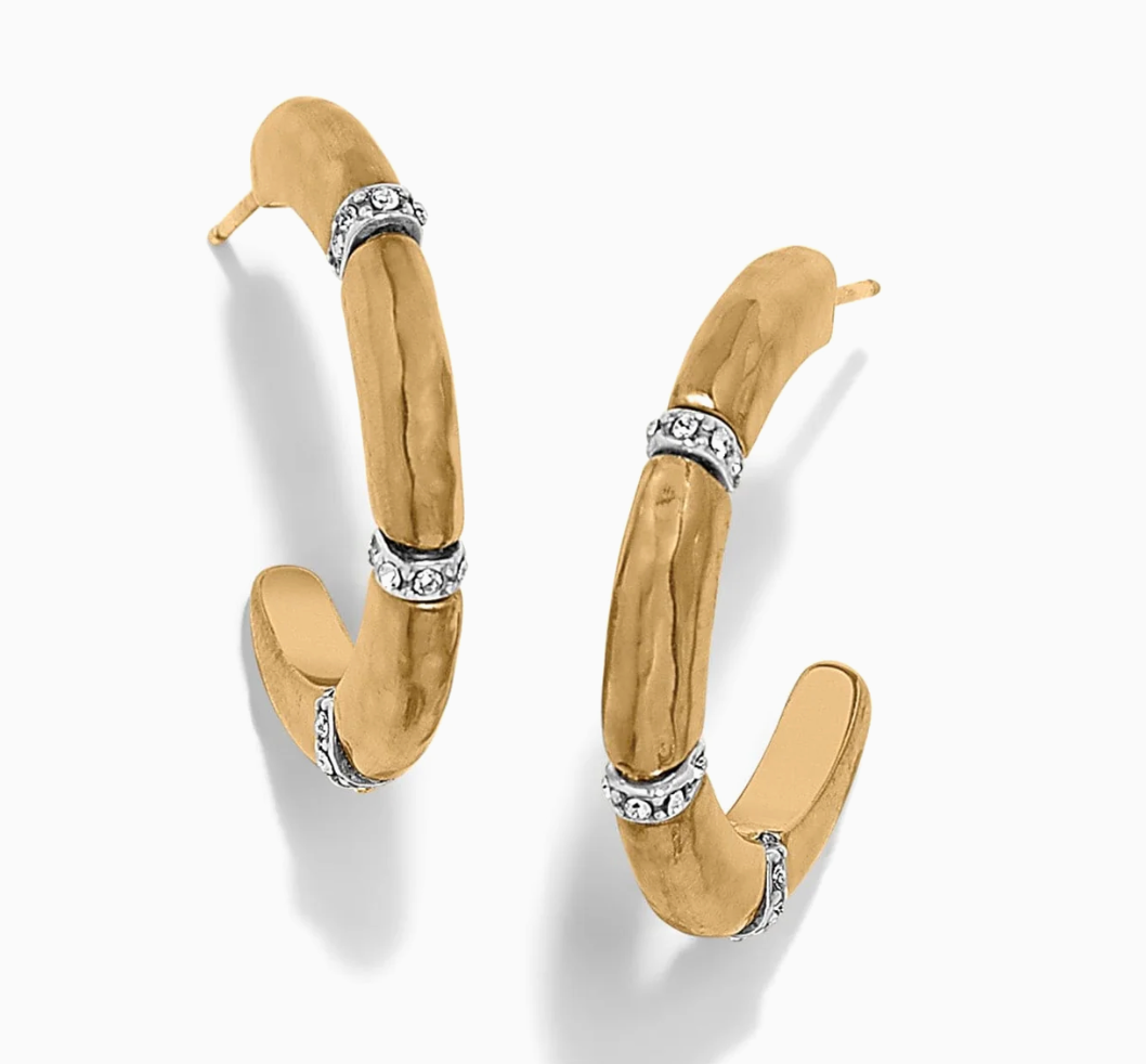 Meridian Geo Open Hoop Earrings