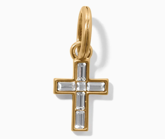 Golden Ray Cross Charm
