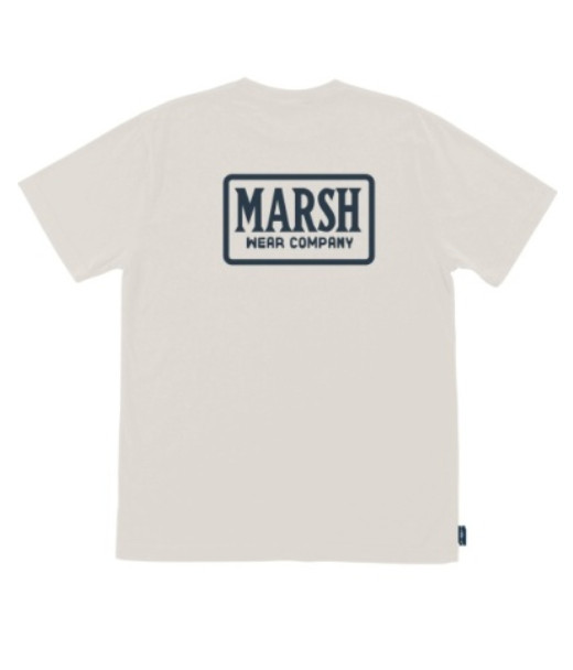 Badge Tshirt in Vintage White