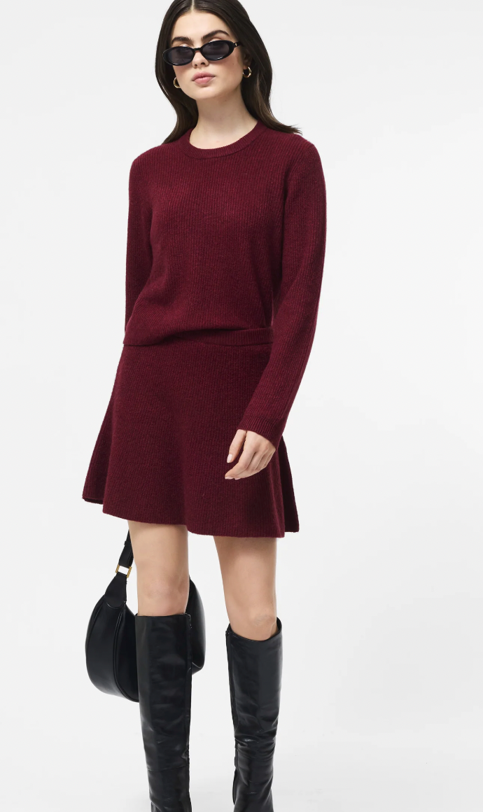 Vhari Knit Mini Skirt