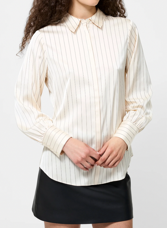 Satin Pinstripe Shirt