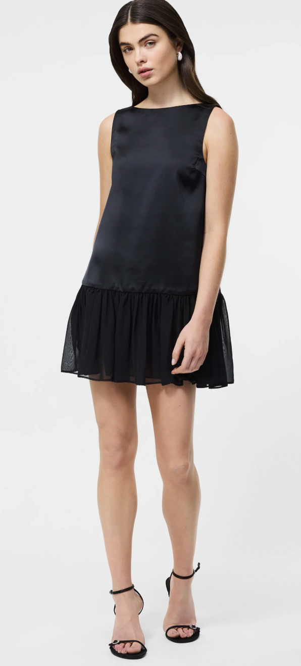 Marina Silky Drop Waist Mini Dress – The Green Hanger