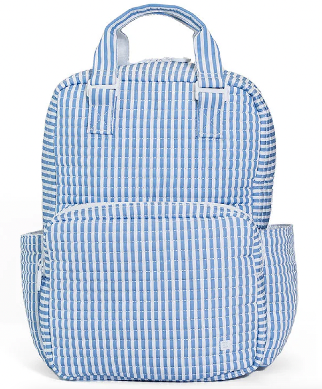 QUILTED ALL YOU NEED BAG - PIMLICO STRIPE CHAMBRAY