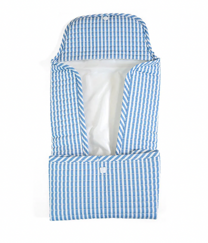 QUILTED CHANGING MAT - PIMLICO STRIPE CHAMBRAY