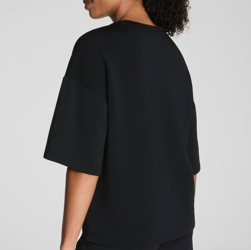 Air Essentials Boxy Tee Black Spanx