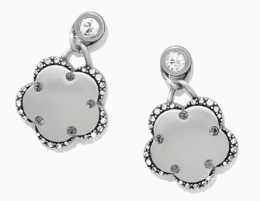 Gaia Flower Post Drop Earrings