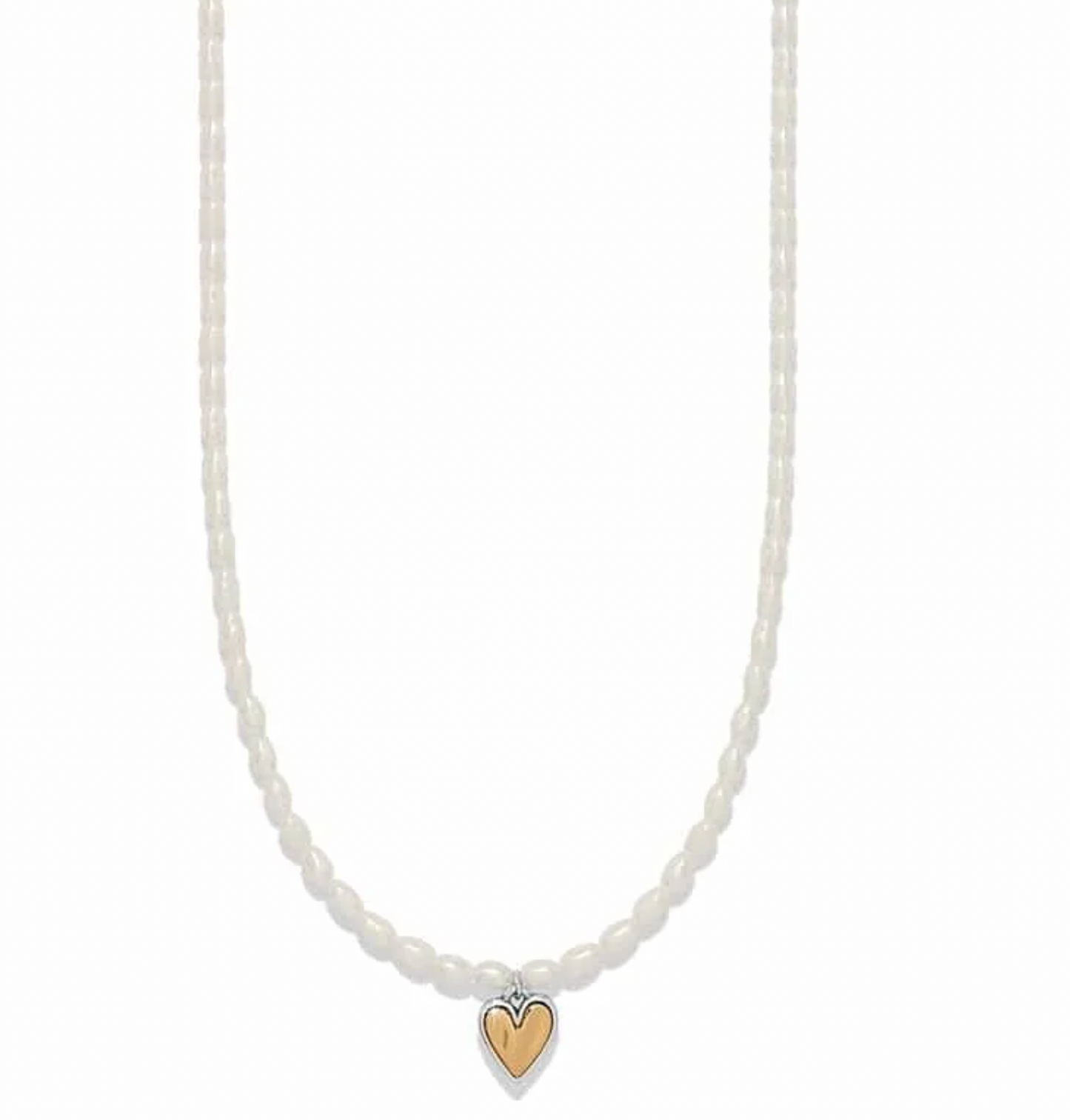 Cascade Embrace Pearl Heart Necklace