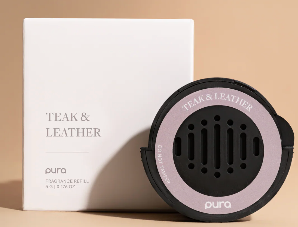 Teak and Leather- Car (Pura)