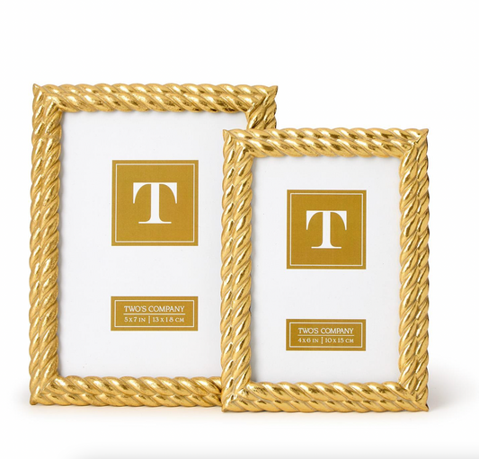 Gold Rope Photo Frame
