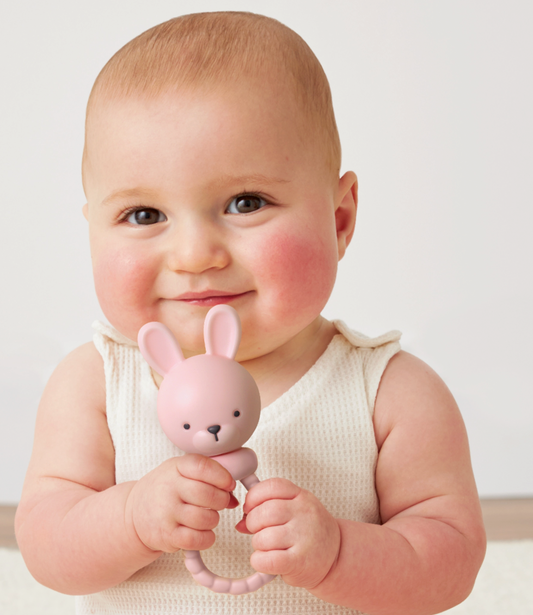 Pink Bunny Sweetie Rattle™