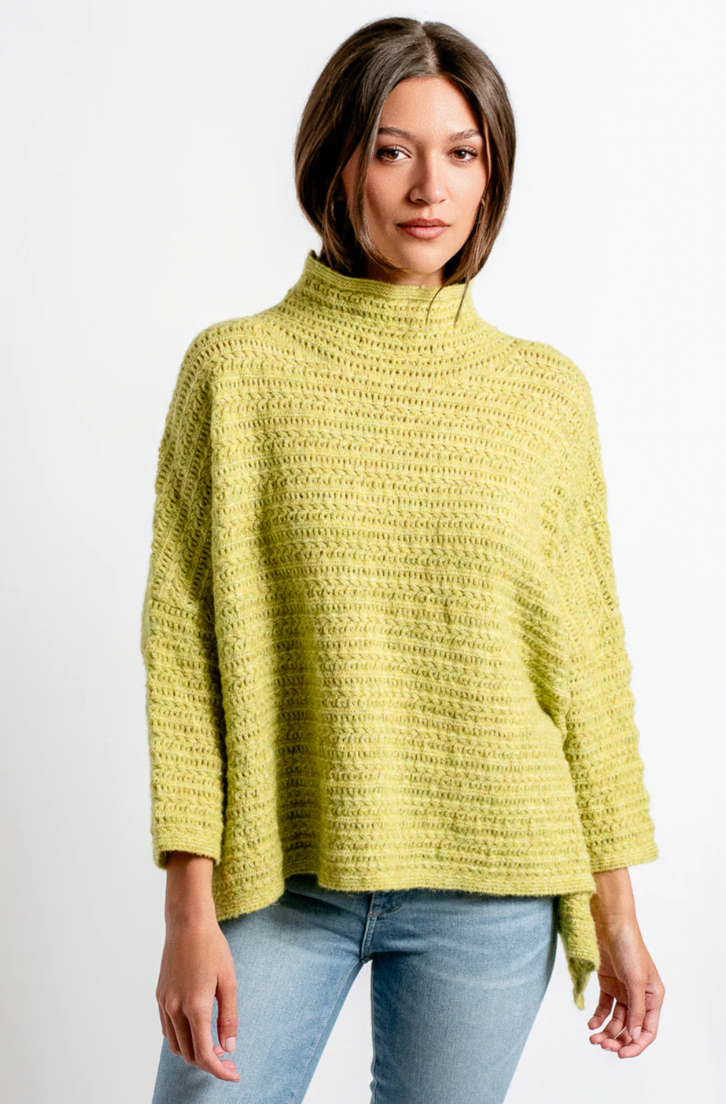 Boho 'Romana' Sweater - Retro Lime
