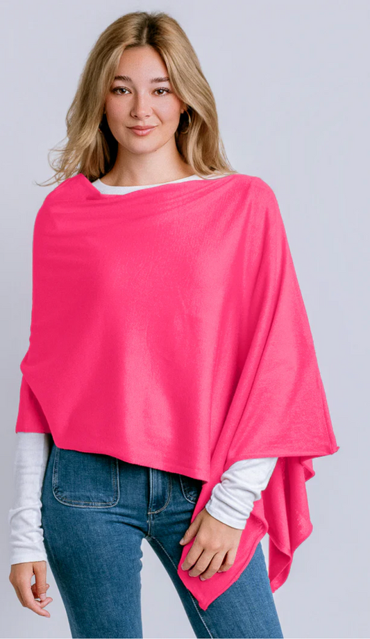 Eden II Poncho - Hot Pink