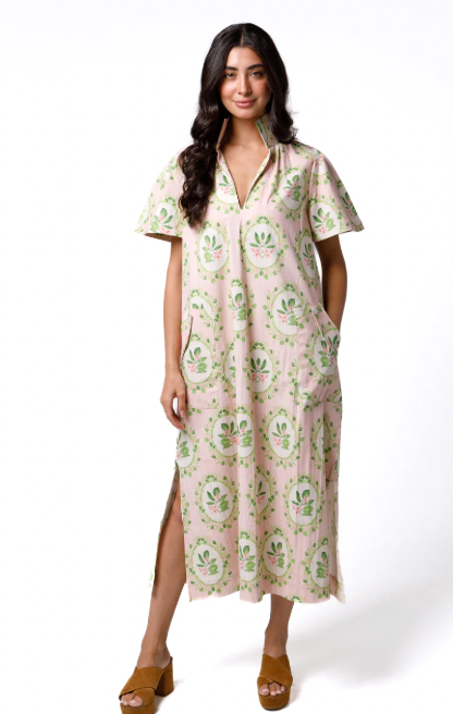 Gretchen Dress Key Limes Pink