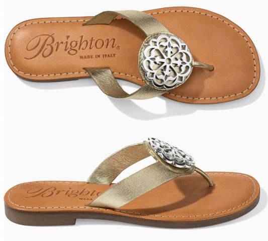 Alice Metallic Sandals Gold