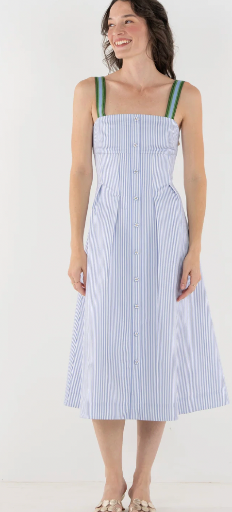 Constance Midi in Grapemist Stripe