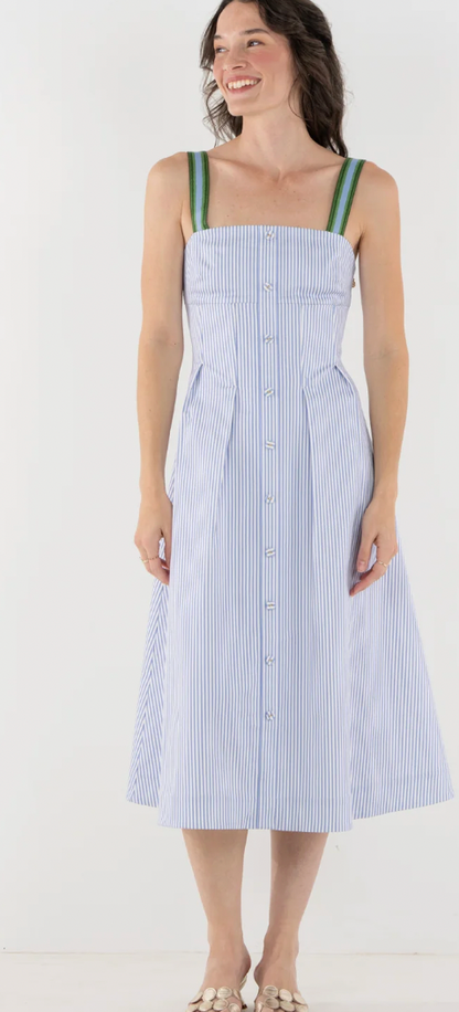 Constance Midi in Grapemist Stripe