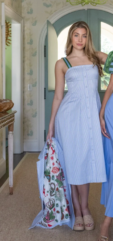 Constance Midi in Grapemist Stripe