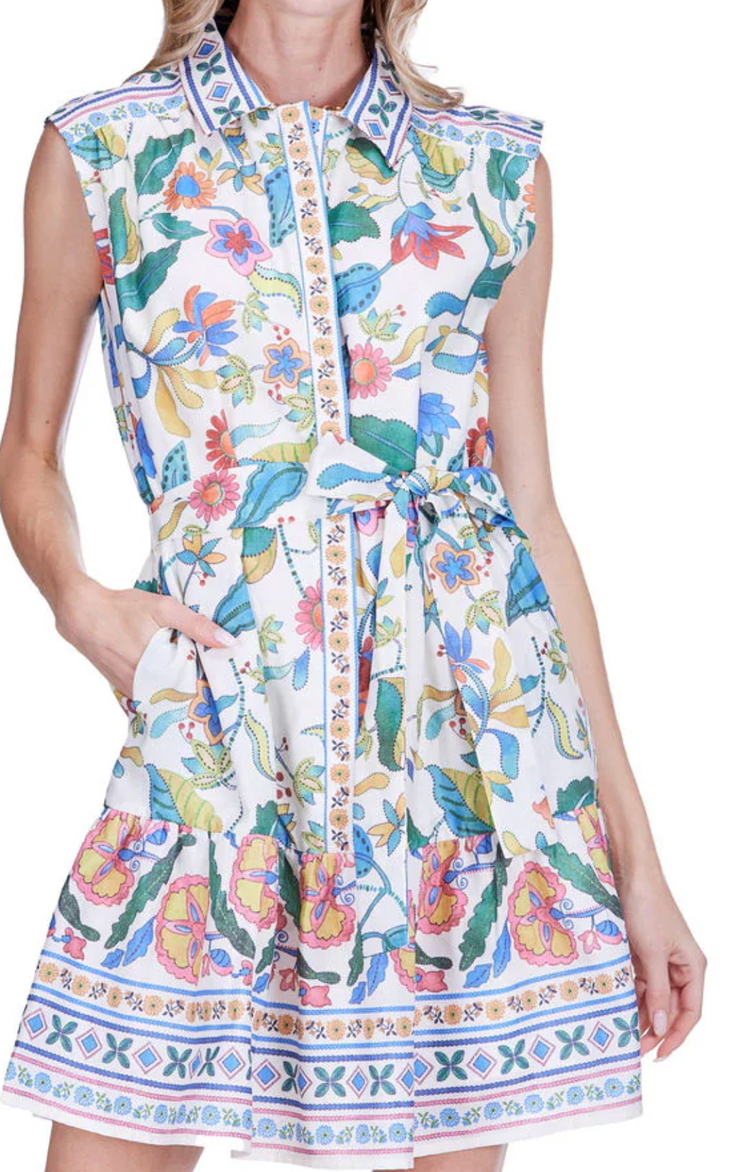 Festival Florals Shirt Dress