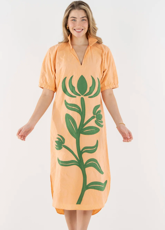 Poppy Caftan Peach Chai