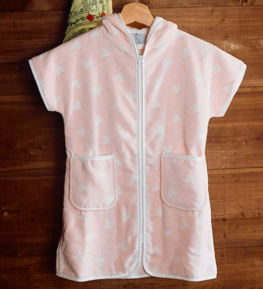 Kids’ Cover Up Tossed Pink Hearts