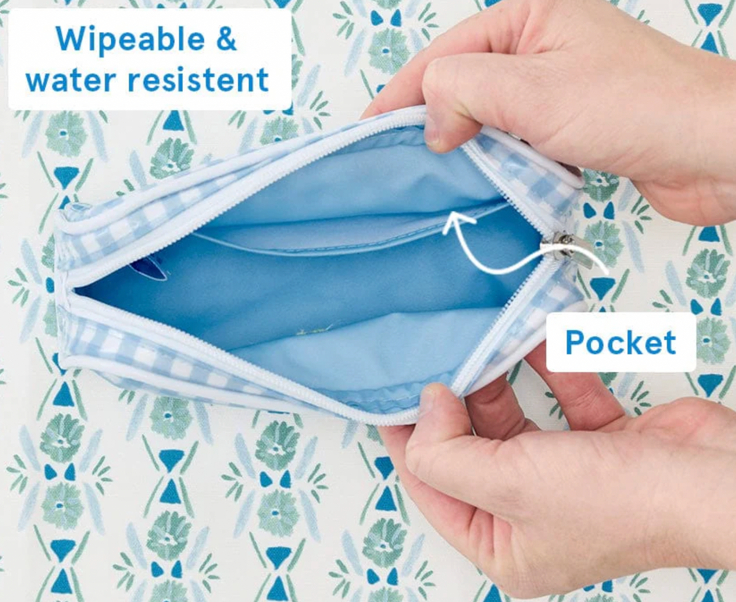 Large Patterned Toiletry Bag