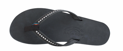 Crystal Collection - Single Layer Arch Support Leather 1/2" Narrow Strap with Swarovski® Crystals