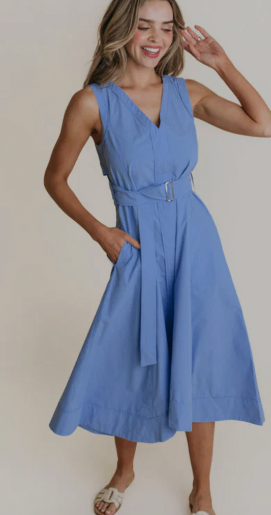 Market Dress French Blue