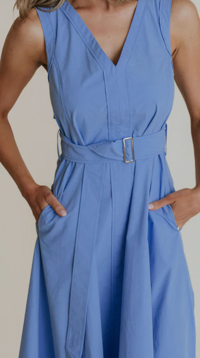 Market Dress French Blue