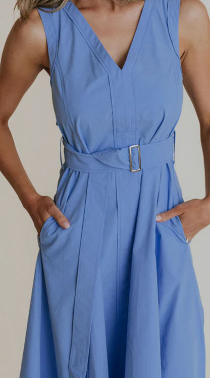 Market Dress French Blue