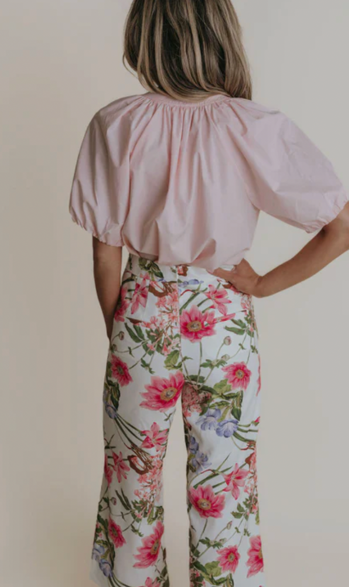 Henley Top Light Pink