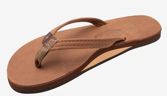 Rainbow Redwood Premier Leather Single Layer Women's Sandals with Narrow Strap 301ALTSN-RWDW
